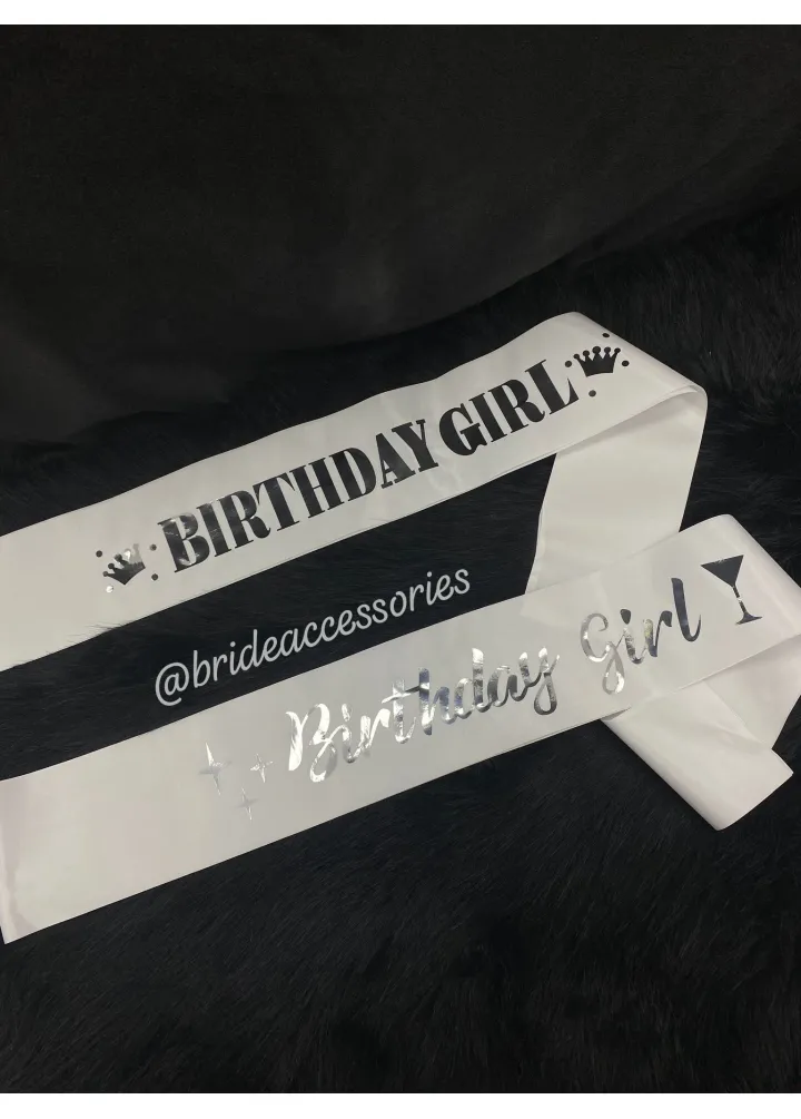 Birthday Girl Yazılı Kuşak