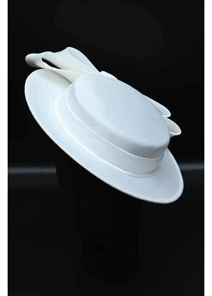Beyaz Gelin Şapkası Kepi