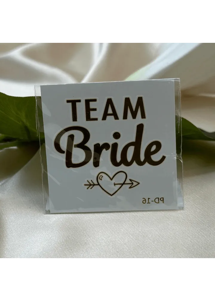 Team Bride Yazılı Tattoo Dövme