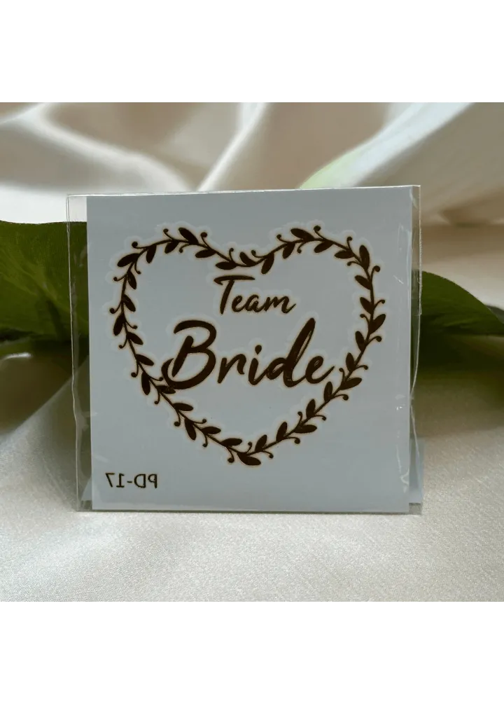 Team Bride Yazılı Tattoo Dövme
